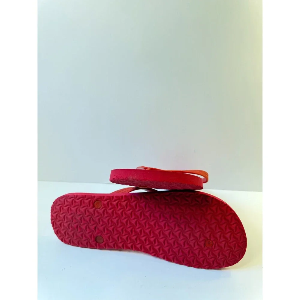 Old Navy Sandals Mens Red Flip Flops US 12-13